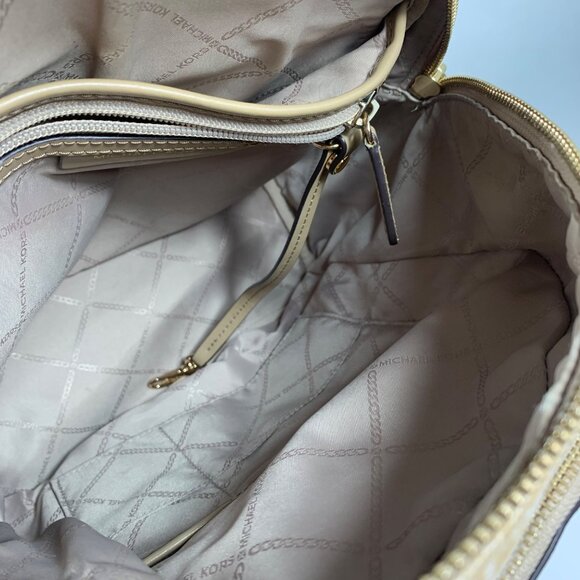 MICHAEL KORS Rhea Medium Color-Block Signature Logo Backpack EUC - Picture 11 of 12